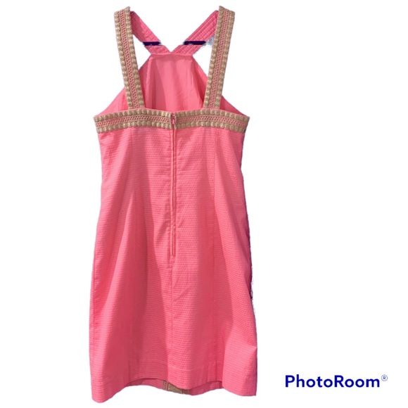 NWT Lilly Pulitzer Ena Stretch Shift Capri Coral - Size 00 - Picture 5 of 10